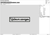 Uptown Rectangle Embroidery File 6 sizes