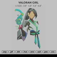 Valoran Girl Embroidery