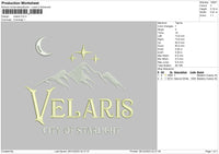 Velaristext Embroidery File 6 sizes