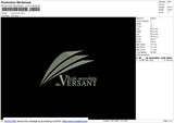 Versant BW Embroidery