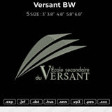 Versant BW Embroidery