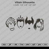 Villain Silhouette Embroidery