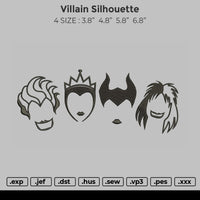 Villain Silhouette Embroidery