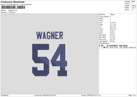 Wagner Embroidery File 6 sizes