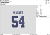 Wagner Embroidery File 6 sizes