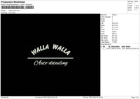 Wallatext Embroidery File 6 sizes