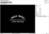 Wallatext Embroidery File 6 sizes