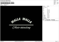 Wallatext Embroidery File 6 sizes