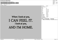 When I Look At You Embroidery File 6 sizes