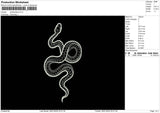 Whitesneak Embroidery File 6 sizes