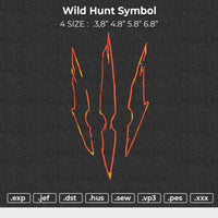 Wild Hunt Symbol Embroidery