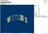 Wolftext 2 Ver Embroidery 2 Files