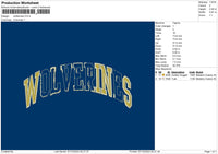 Wolftext 2 Ver Embroidery 2 Files