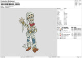 Woody Halloween Embroidery File 6 sizes