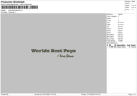 Word Best Pops Embroidery File 6 sizes