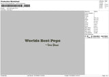 Word Best Pops Embroidery File 6 sizes