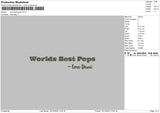 Word Best Pops Embroidery File 6 sizes