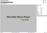 Word Best Pops Embroidery File 6 sizes