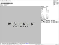 Wisconsin v4 Embroidery