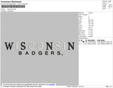 Wisconsin v4 Embroidery