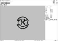 Xcircle Embroidery File 6 sizes