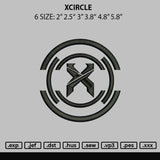 Xcircle Embroidery File 6 sizes