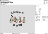 Xmas Girls Embroidery File 6 sizes