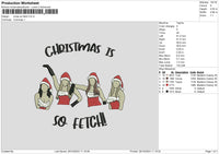 Xmas Girls Embroidery File 6 sizes