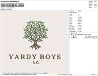 Yardy Boys Embroidery