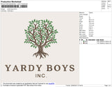 Yardy Boys Embroidery