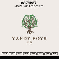 Yardy Boys Embroidery