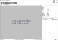 Be Nice Puff Embroidery File 6 sizes