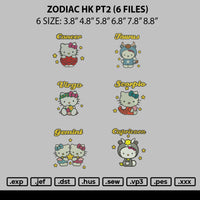 Zodiac Hk Pt2 Embroidery 6 Files