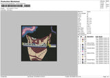 Zoro Square V1 Embroidery File 6 sizes